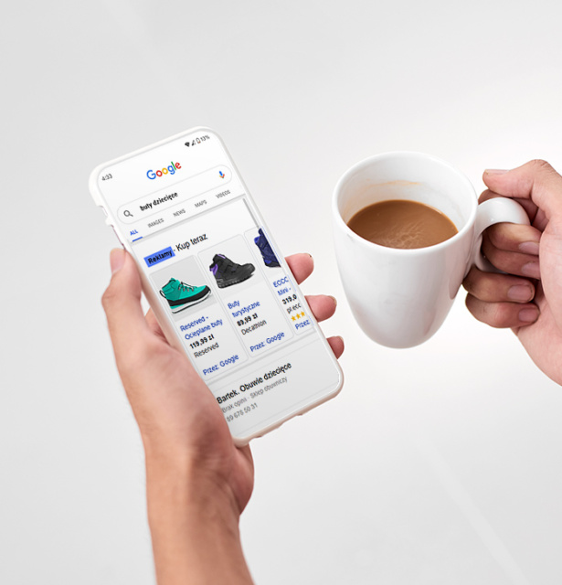 kampania Google Ads tło