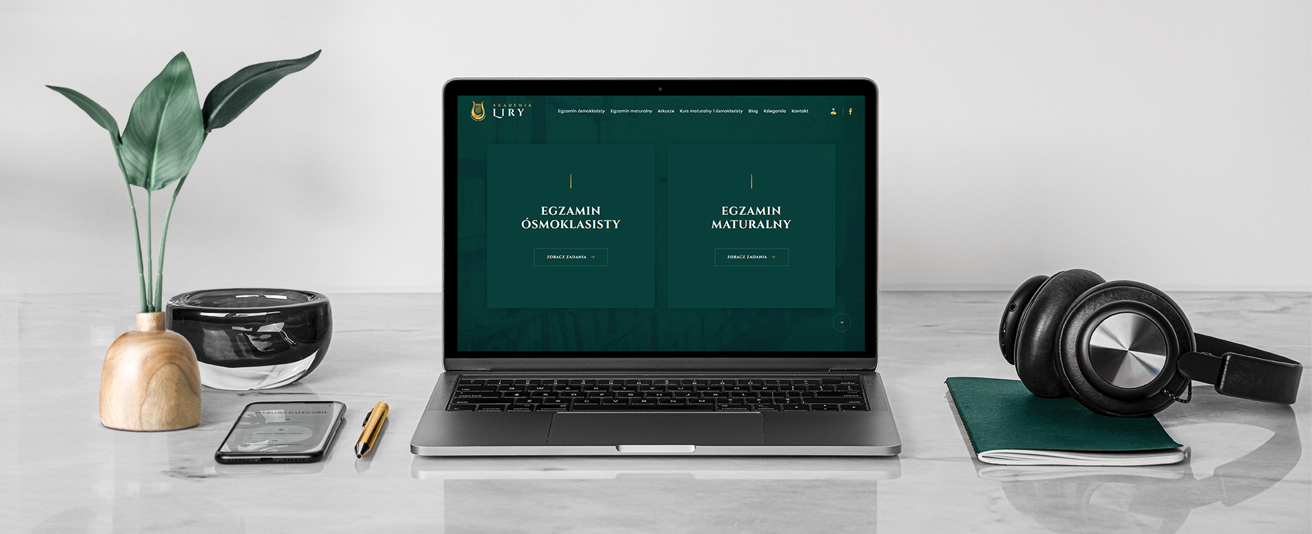 strona internetowa Akademia Liry – strona internetowa tło