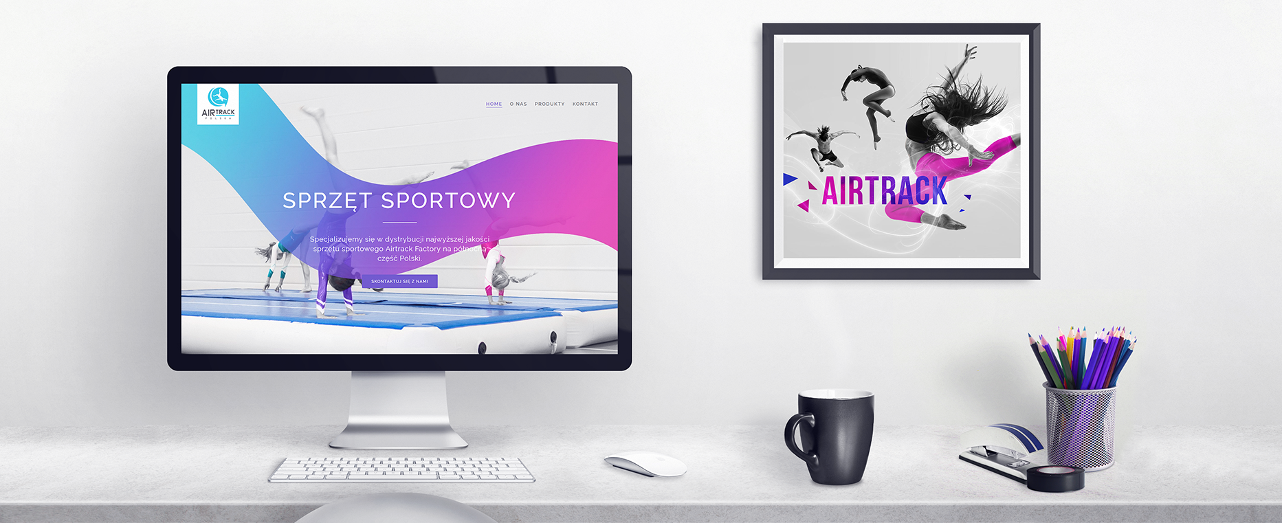 strona internetowa Airtrack tło