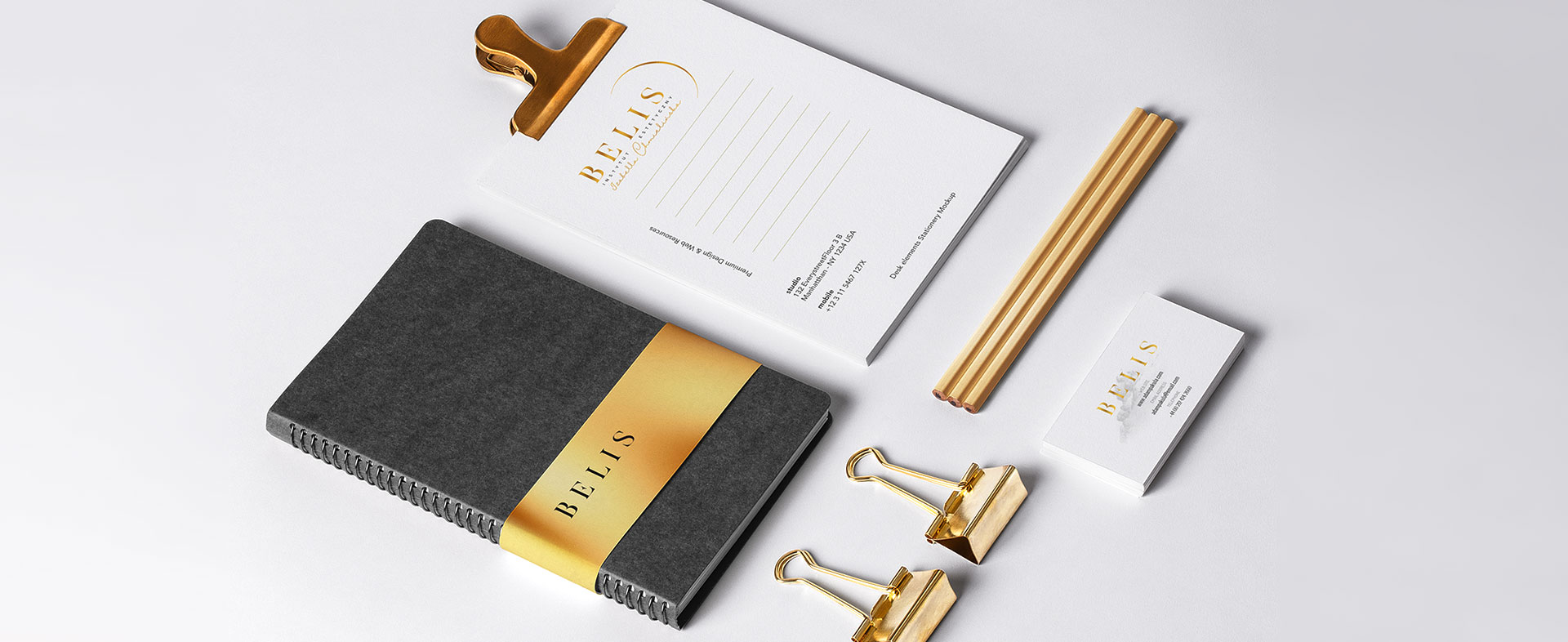 logo Belis – logo dla salonu kosmetycznego tło