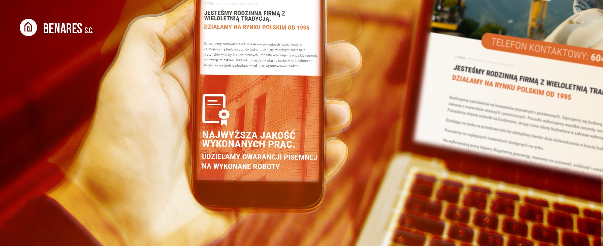 strona internetowa Benares – rodzinny sklep internetowy tło