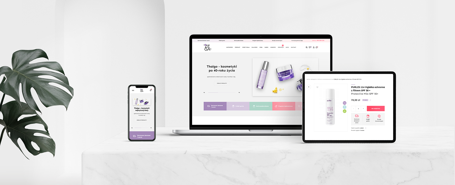 sklep internetowy E-zega sklep internetowy z kosmetykami tło