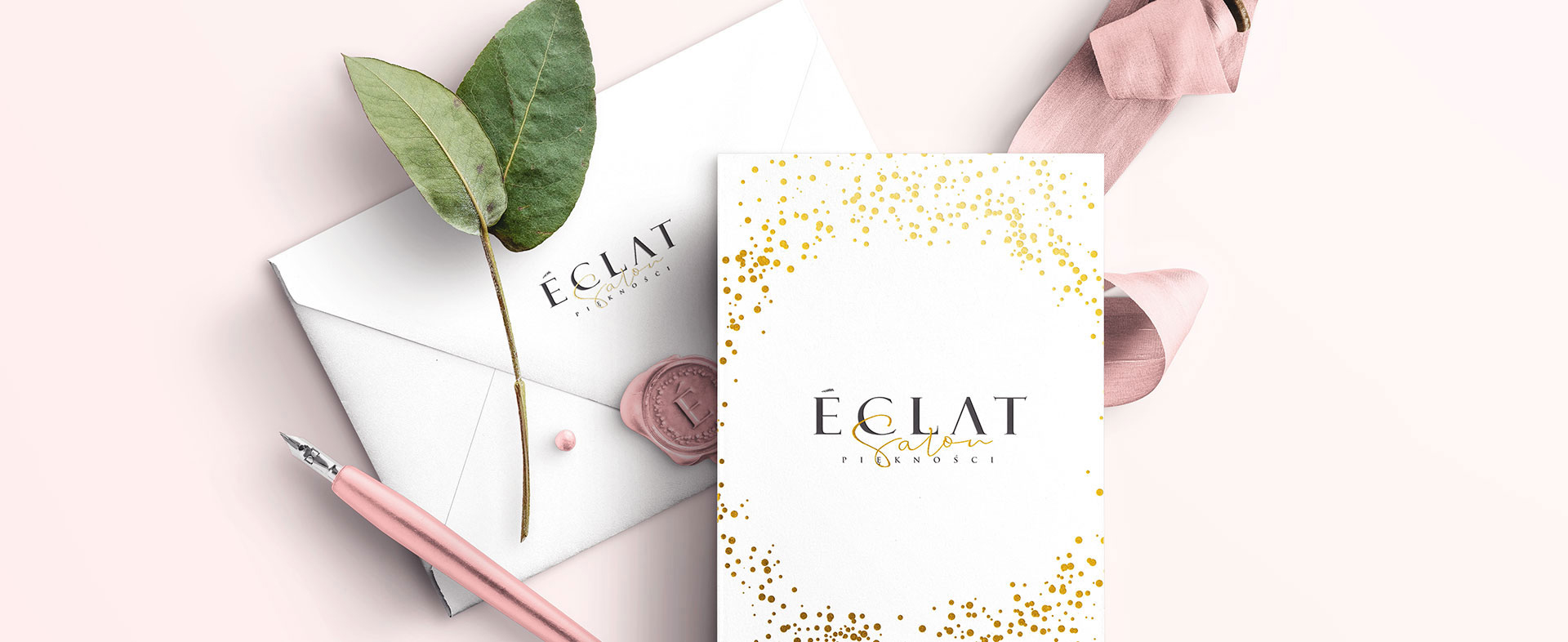 logo Logo for beauty salon Eclat tło