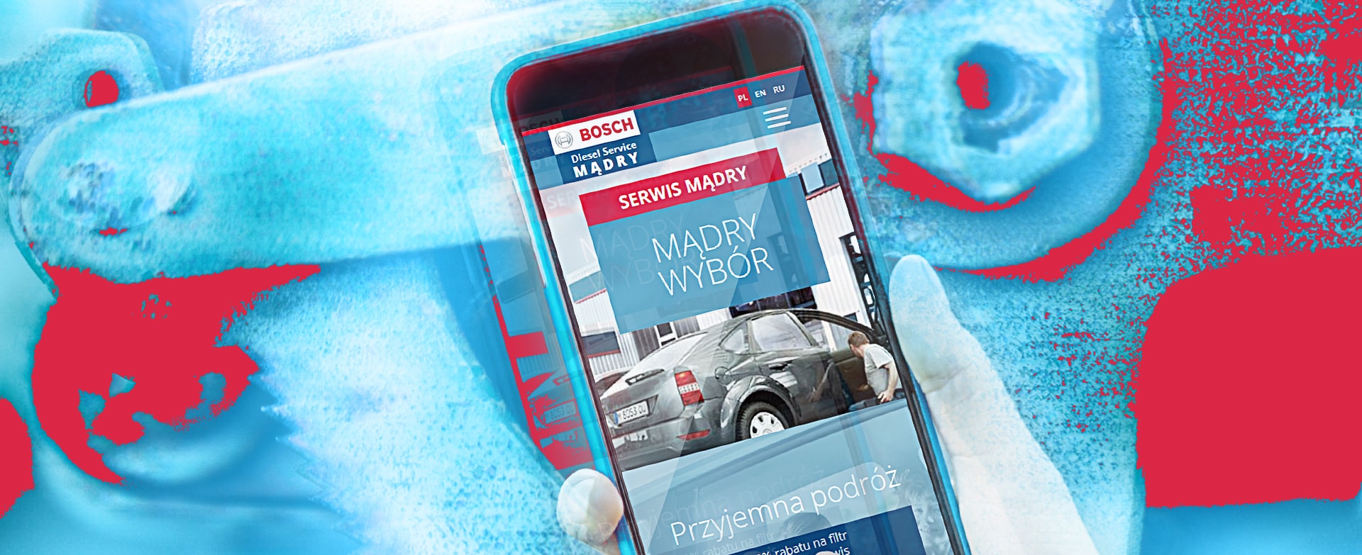 strona internetowa Diesel Serwis – nowa strona internetowa tło