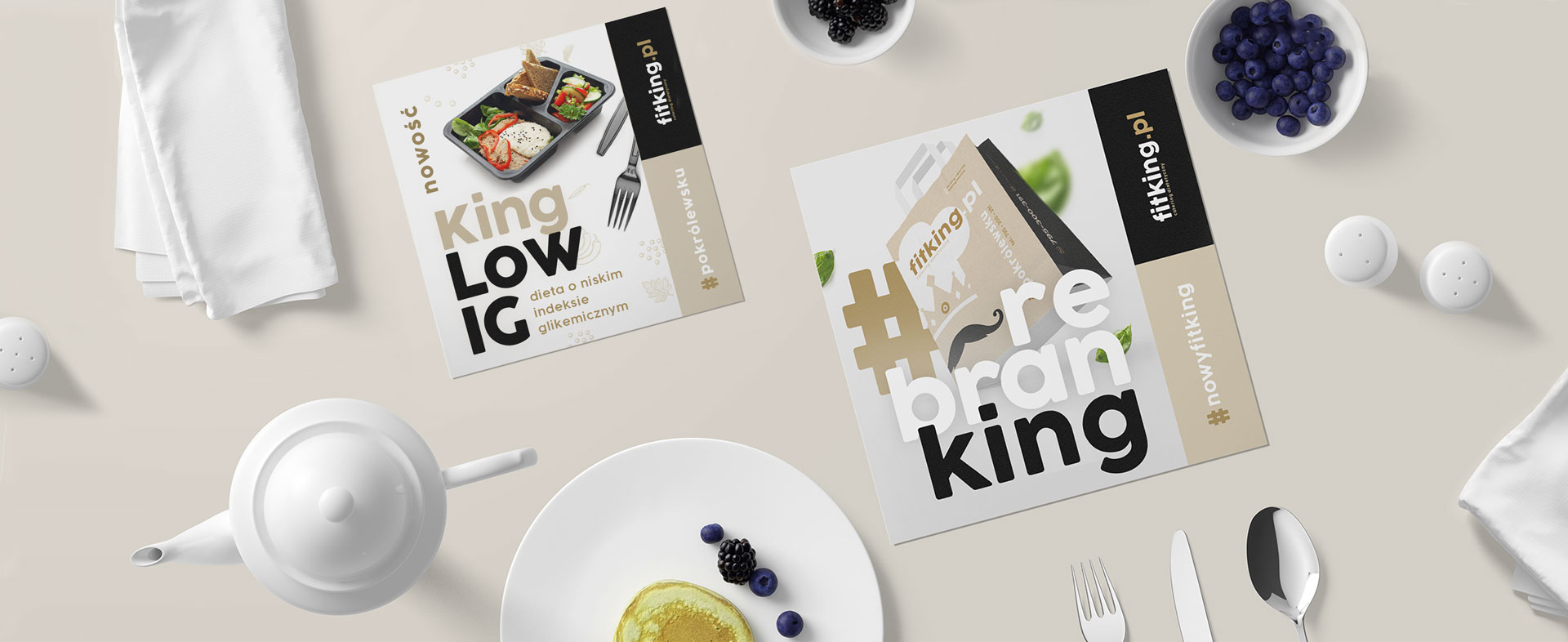 rebranding Refreshing the Fit King brand image tło