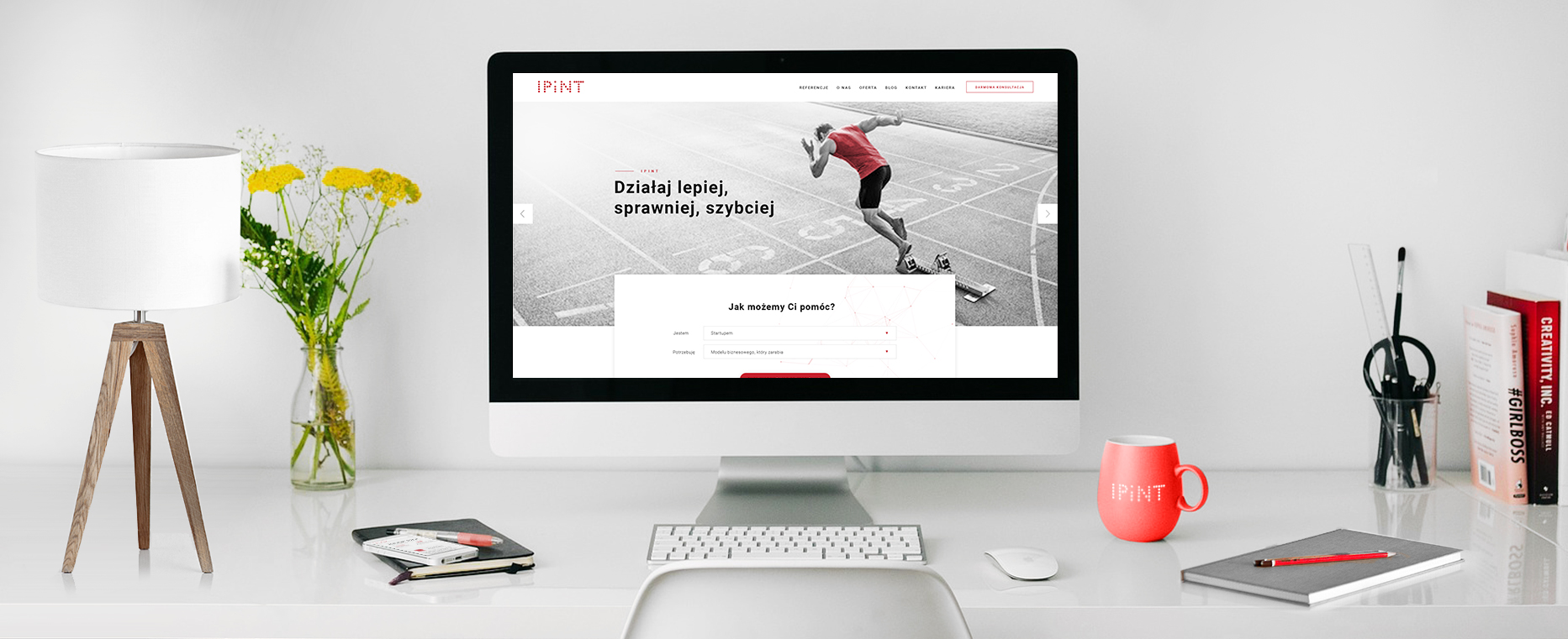 strona internetowa IPINT – strona internetowa tło