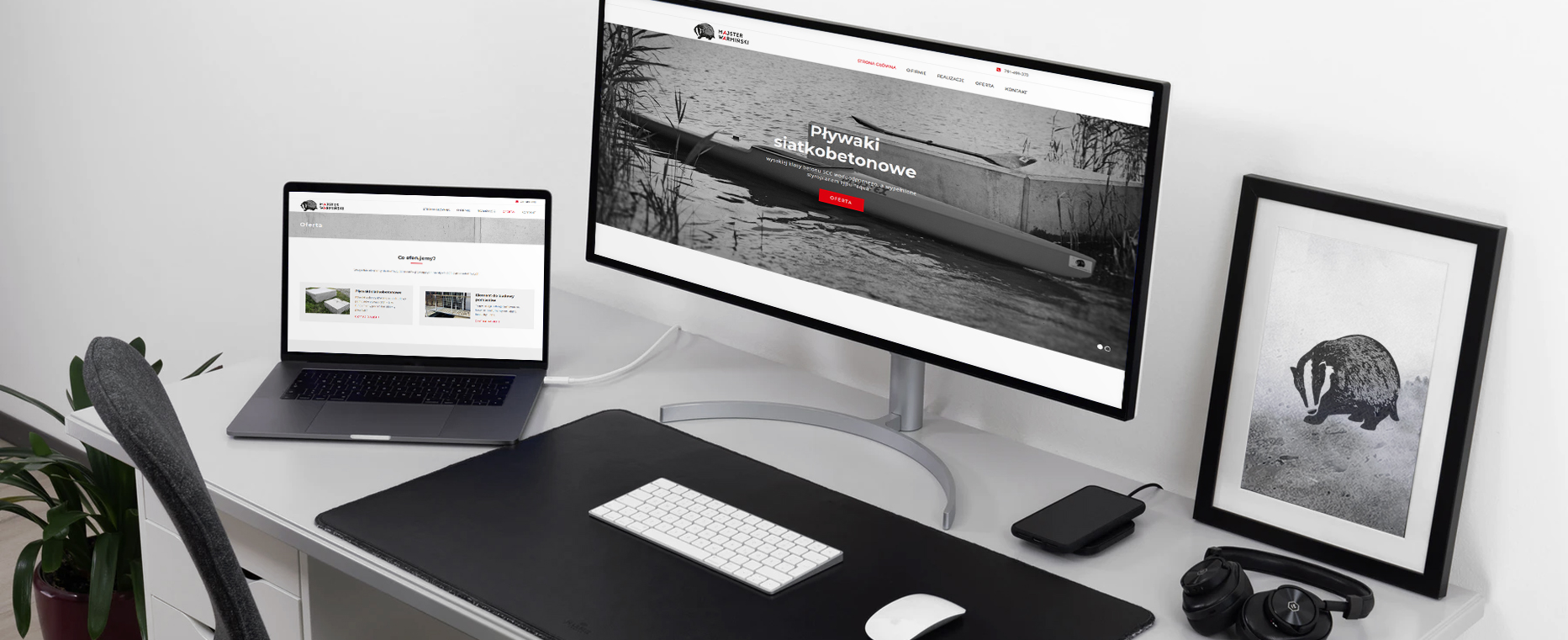 strona internetowa Majster Warmiński – strona internetowa tło