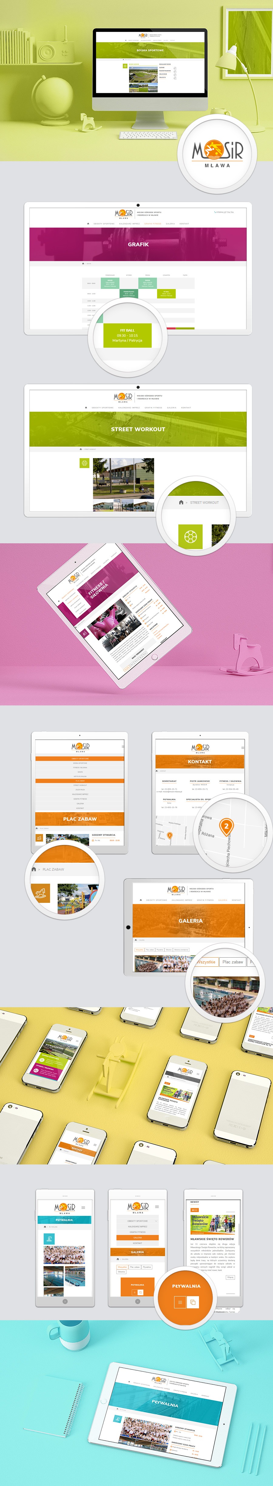 strona internetowa MOSiR Mława