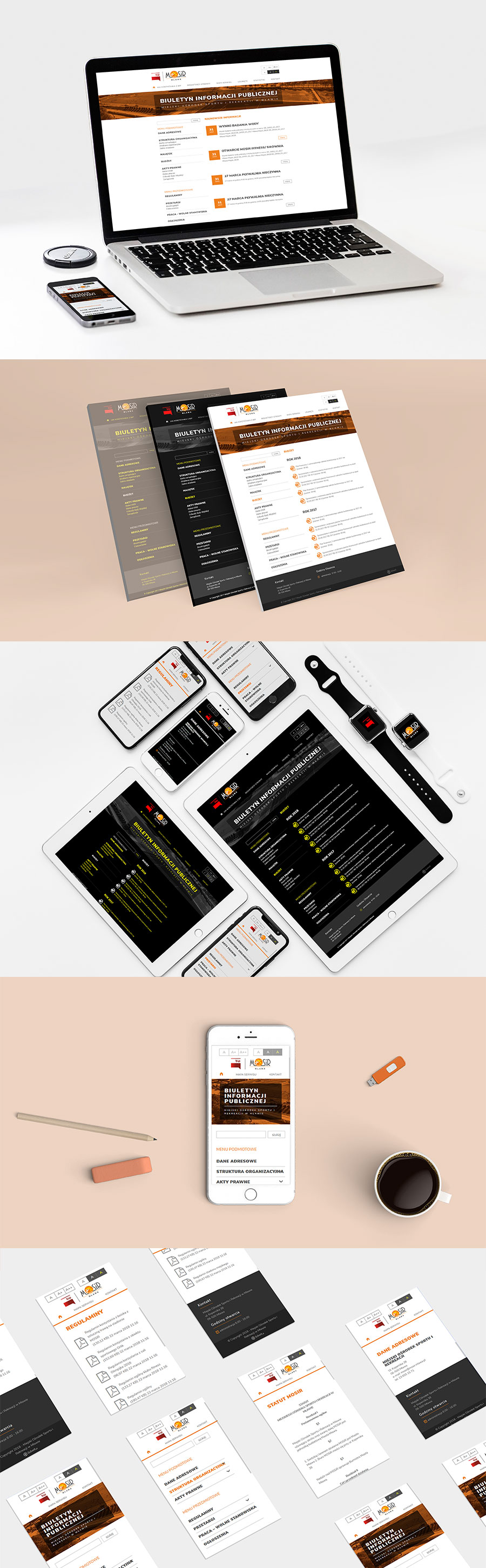 strona internetowa Bip MOSIR Mława