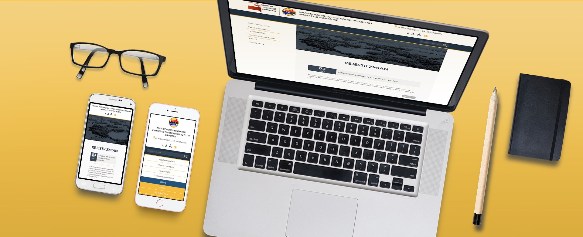 website Bip MPEC Ostróda – new website tło