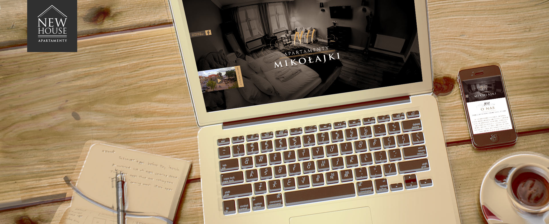 strona internetowa New House Apartamenty – strona internetowa tło