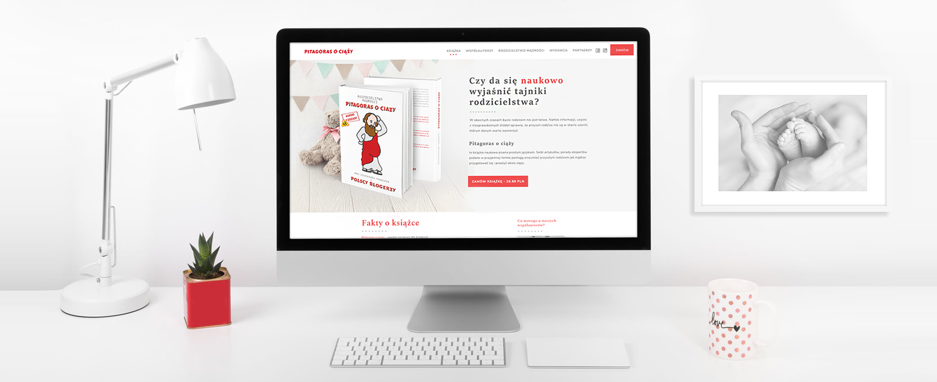 strona internetowa Pitagoras o ciąży tło