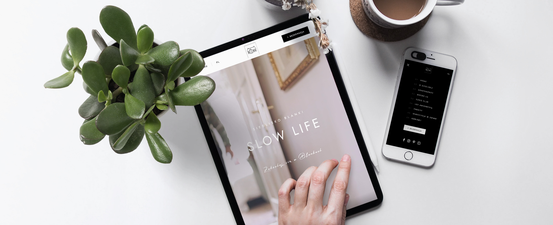 strona internetowa Siedlisko Blanki tło