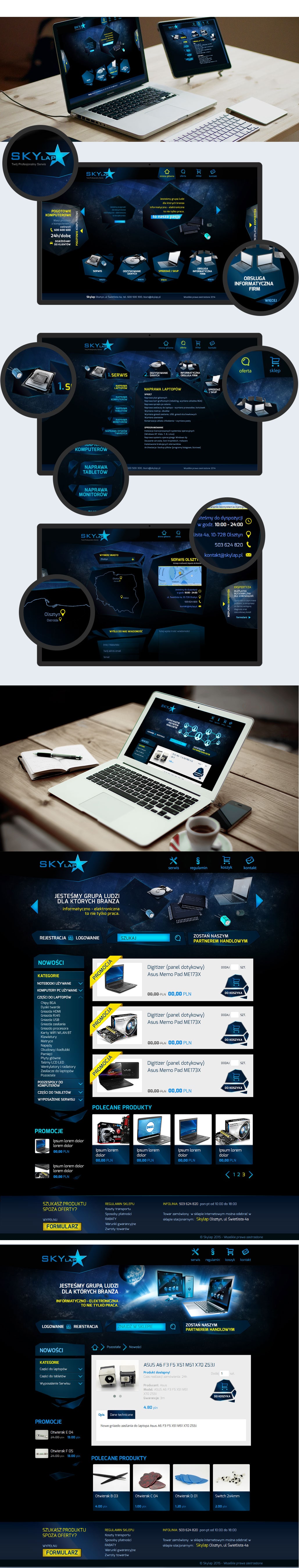 strona internetowa Skylap