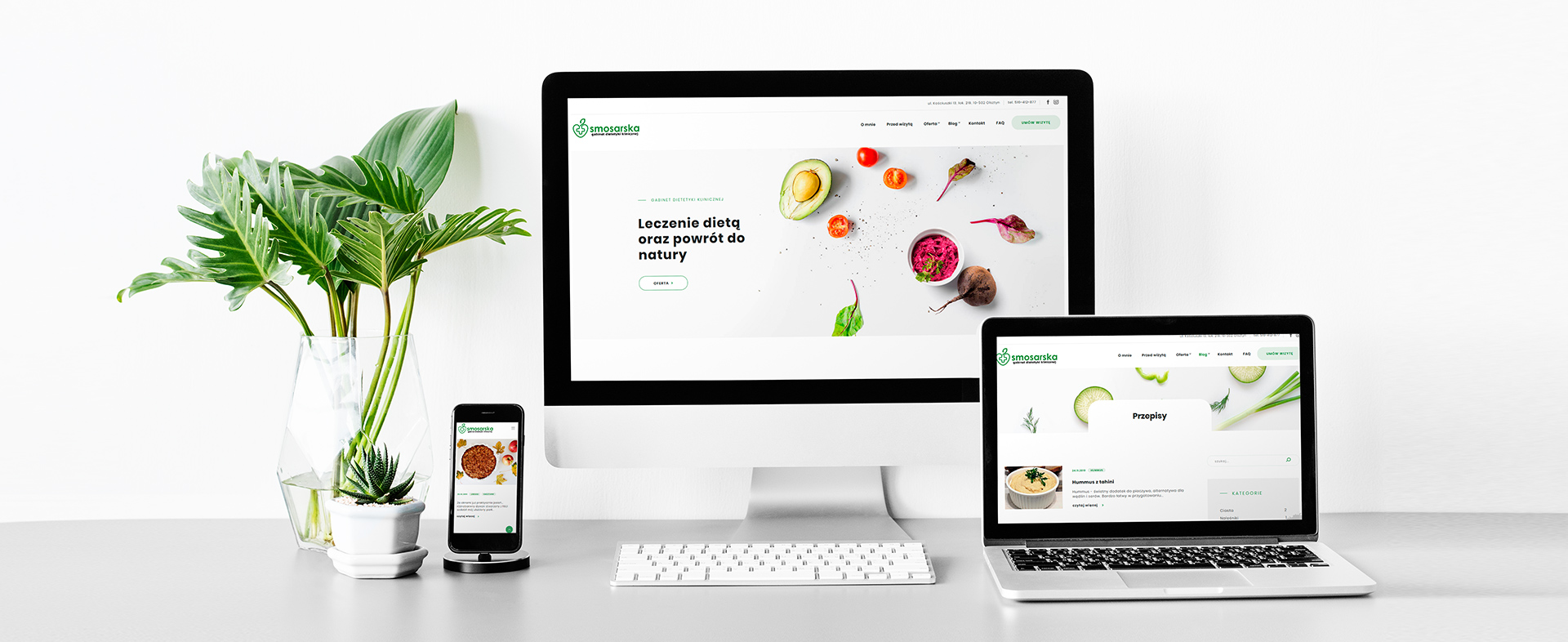 strona internetowa Klaudia Smosarska – strona internetowa tło