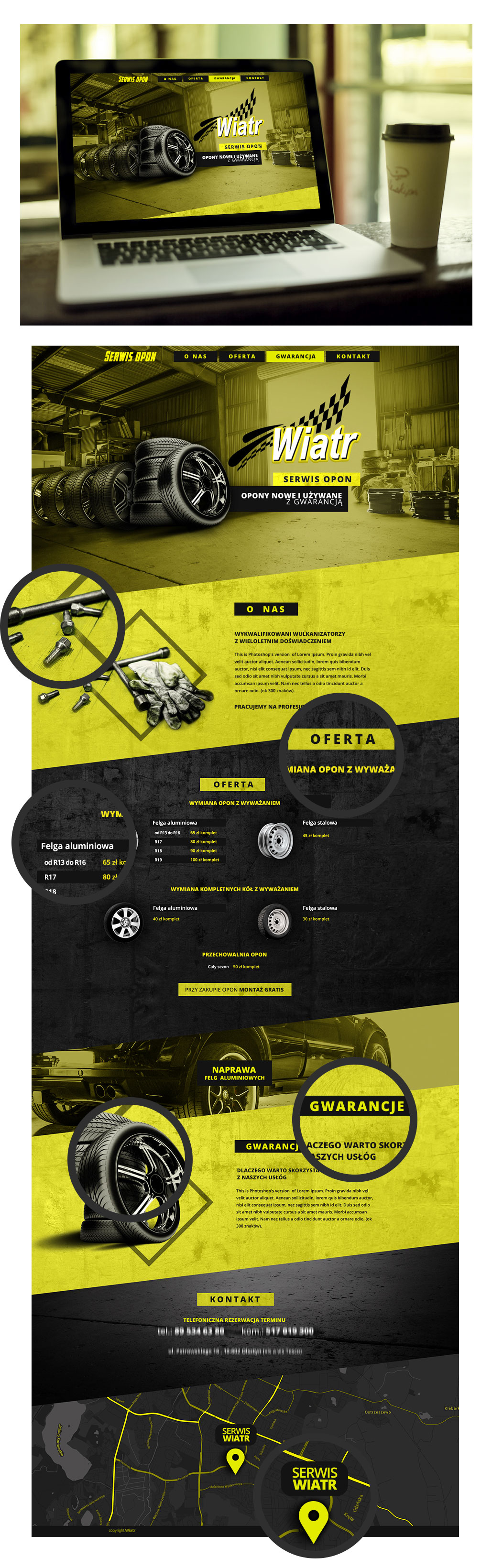 strona internetowa Wiatr