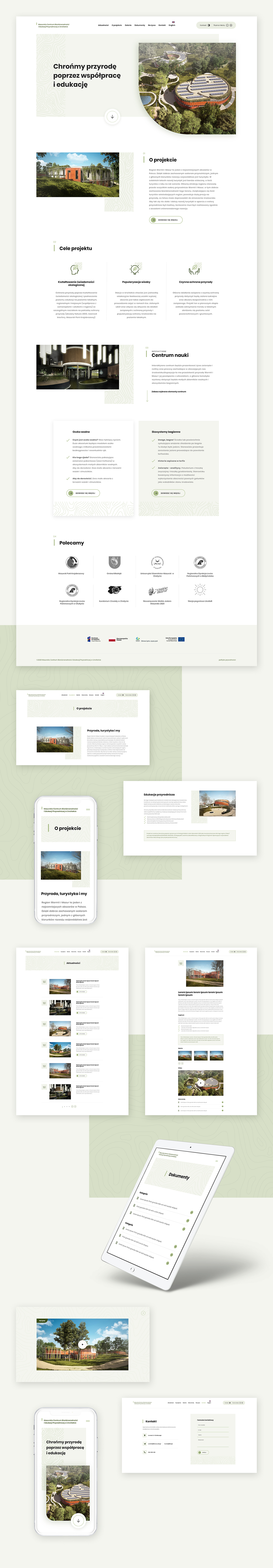 strona internetowa Mazurskie Centrum Bioróżnorodności i Edukacji Przyrodniczej