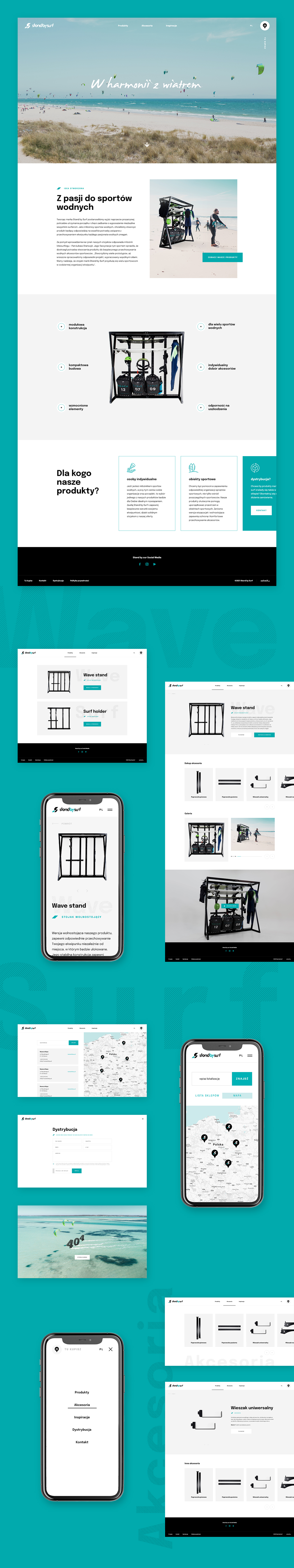 strona internetowa Stand by Surf