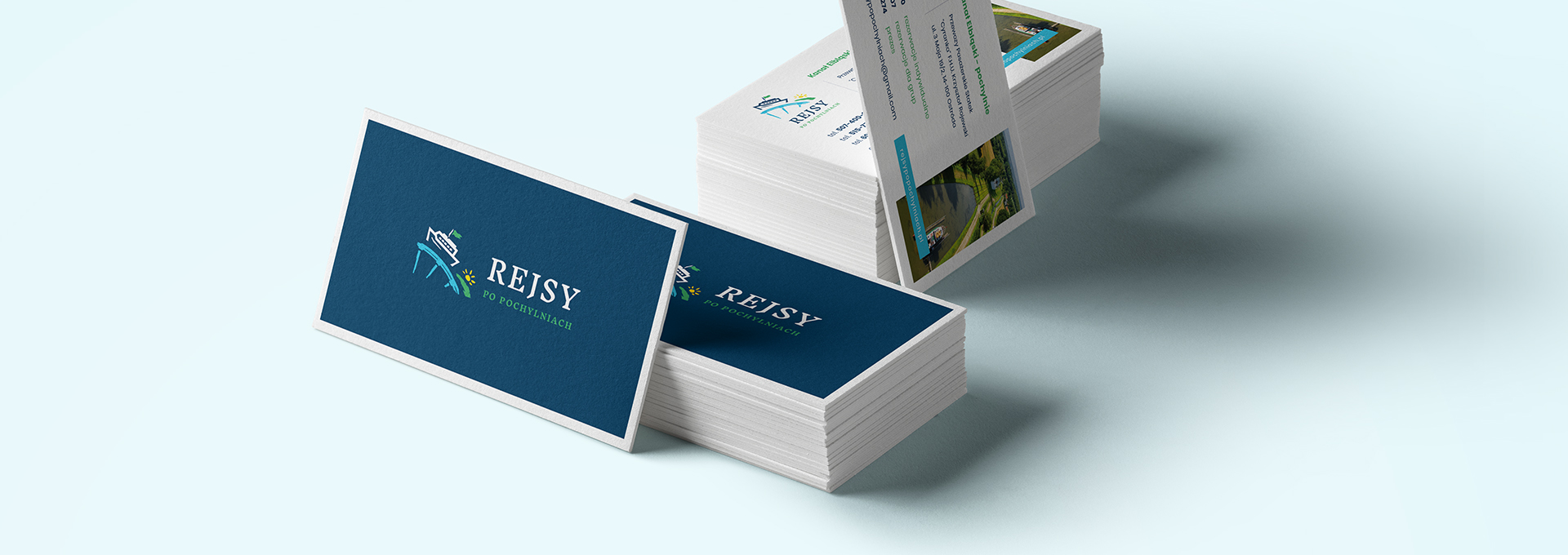 system identyfikacji wizualnej Rejsy po Pochylniach – identyfikacja wizualna tło