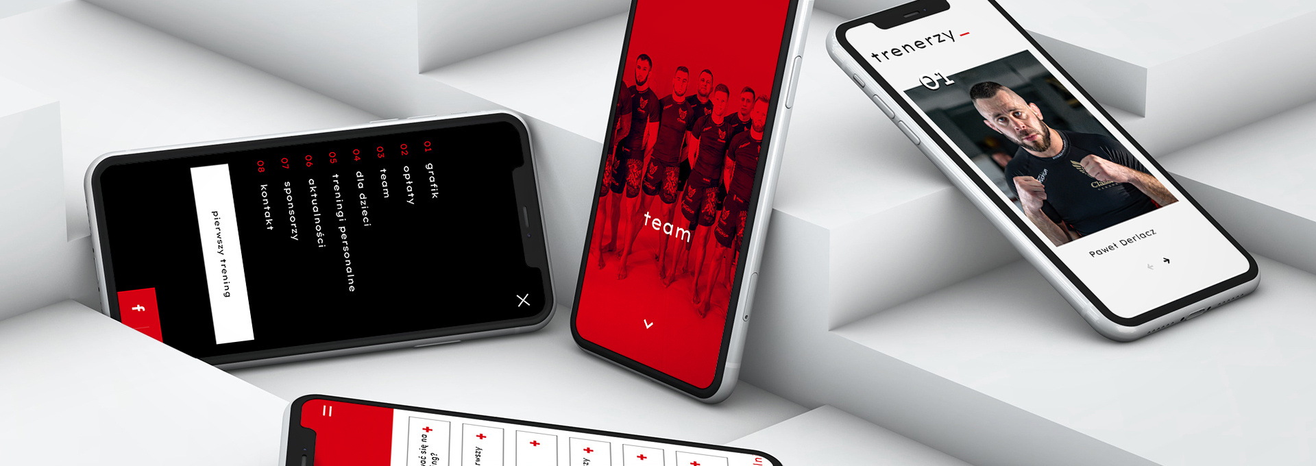 website Website for sport club Arrachion tło