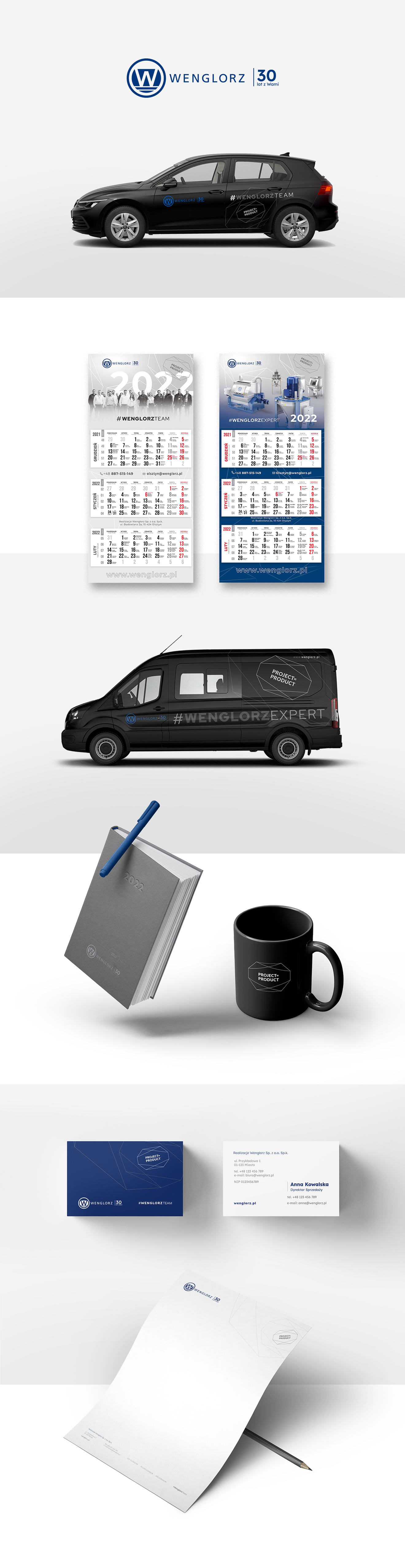 system identyfikacji wizualnej Wenglorz