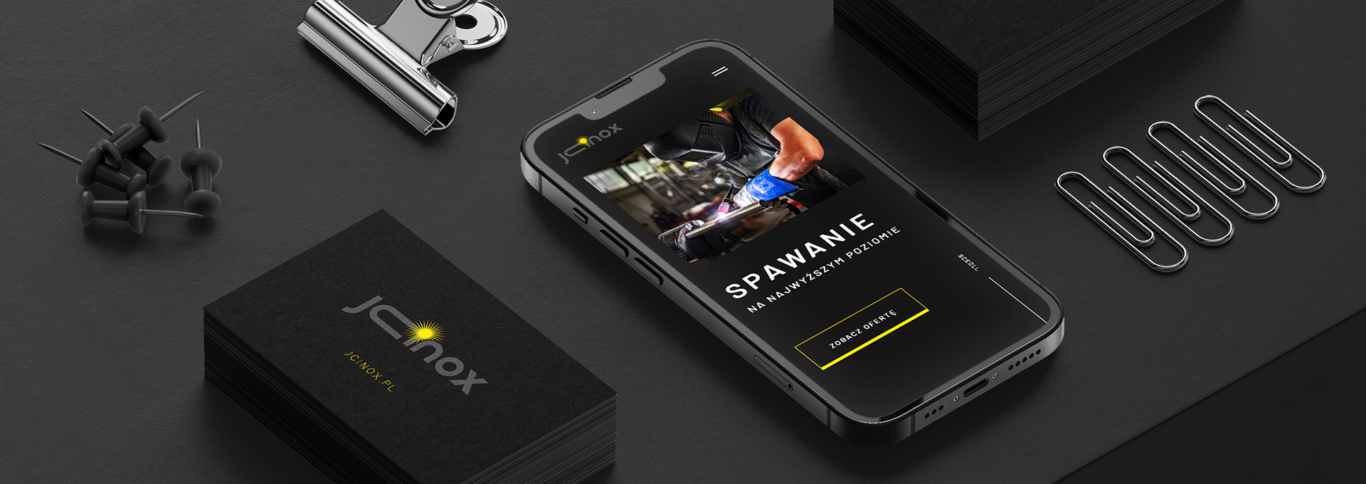 website JCINOX – our project for welders tło