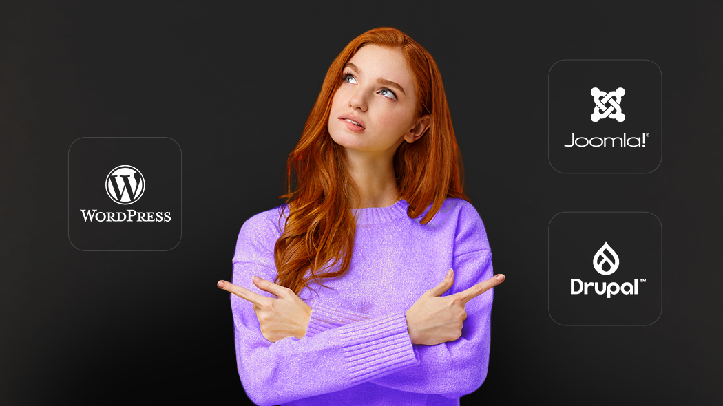 WordPress vs. Joomla vs. Drupal – który CMS wybrać? tło