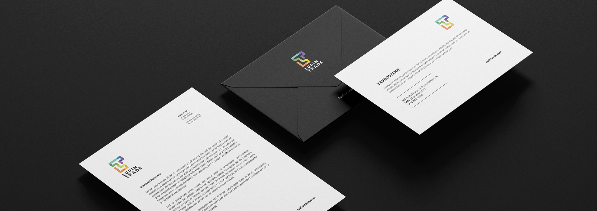 logo Intrygujące logo niczym gra – Lupin Trade tło