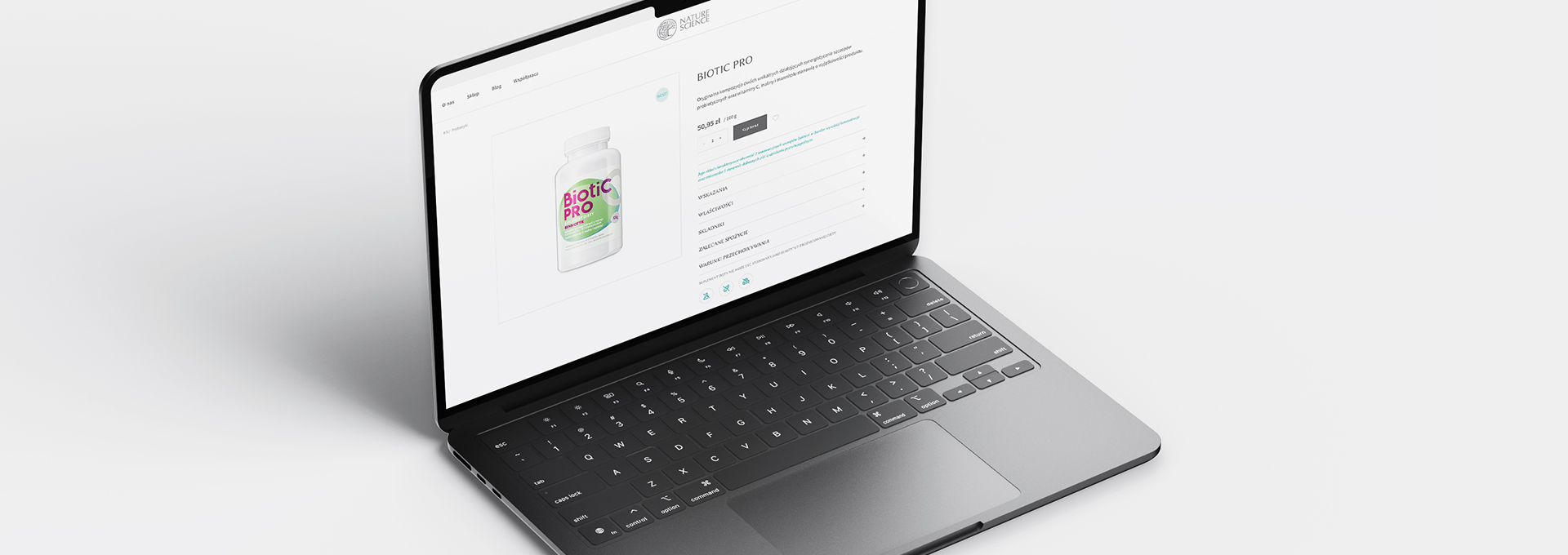 sklep internetowy Sklep internetowy Nature Science tło