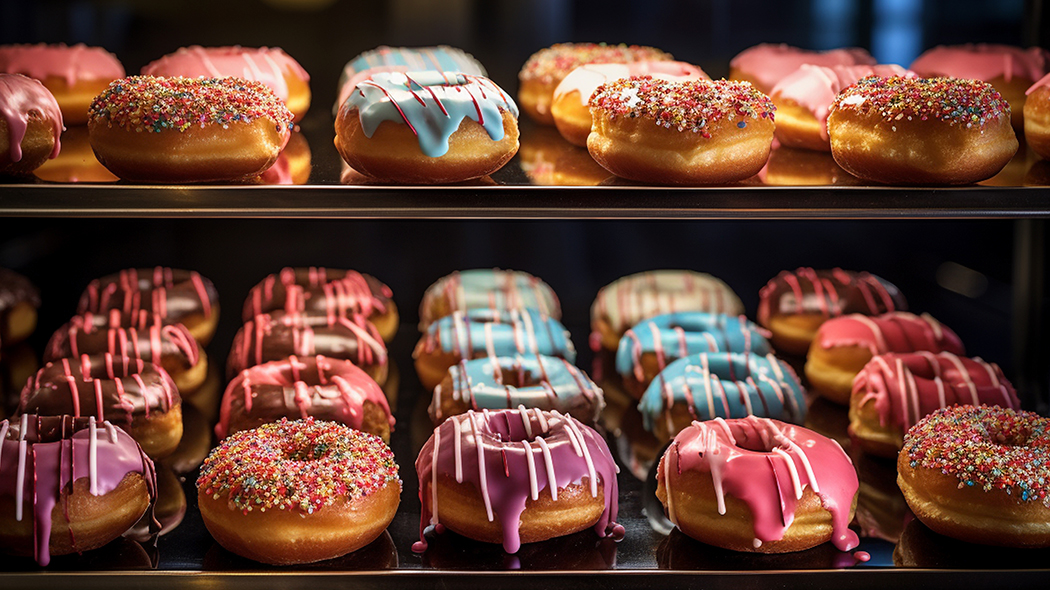 Pączki – trudny biznes, bogate perspektywy tło