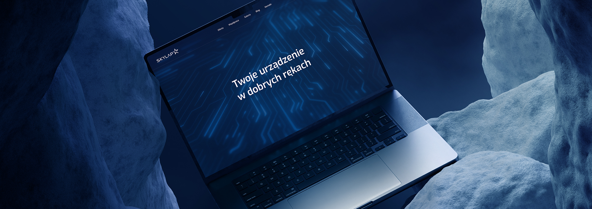 strona internetowa Skylap tło