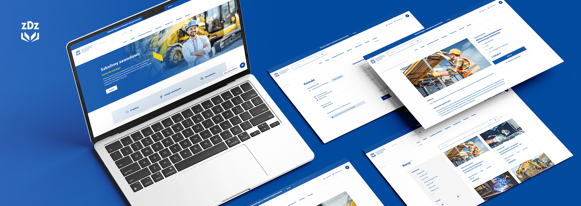 strona internetowa Doskonała współpraca z doskonaleniem zawodowym tło
