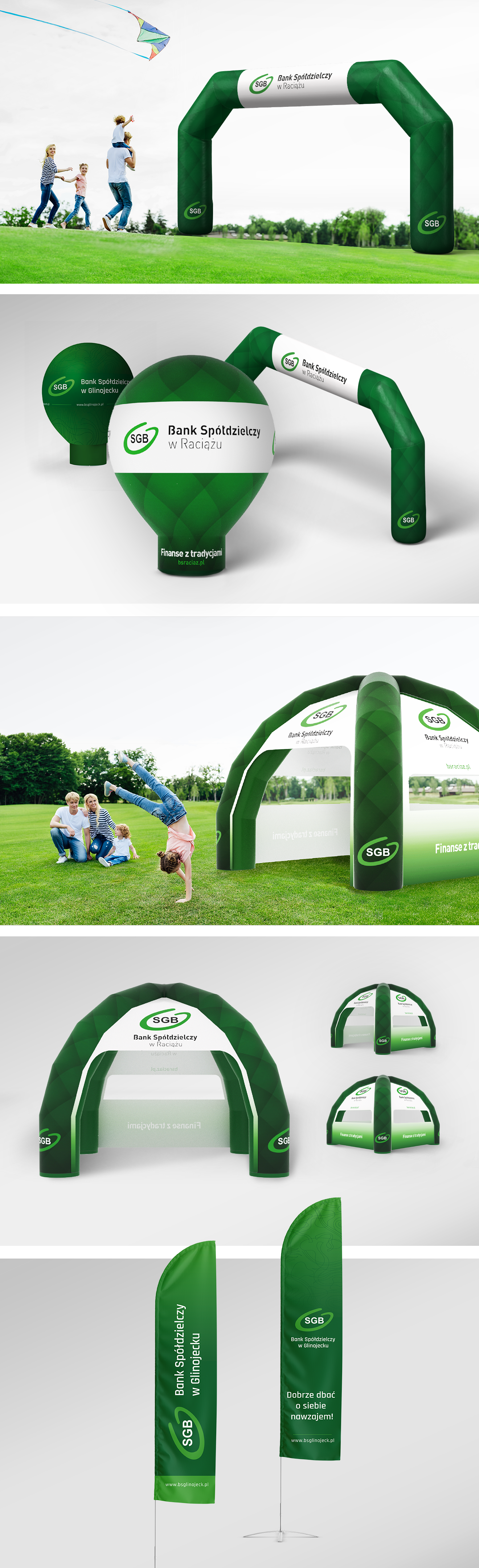 flaga BS Raciąż - reklama zewnętrzna